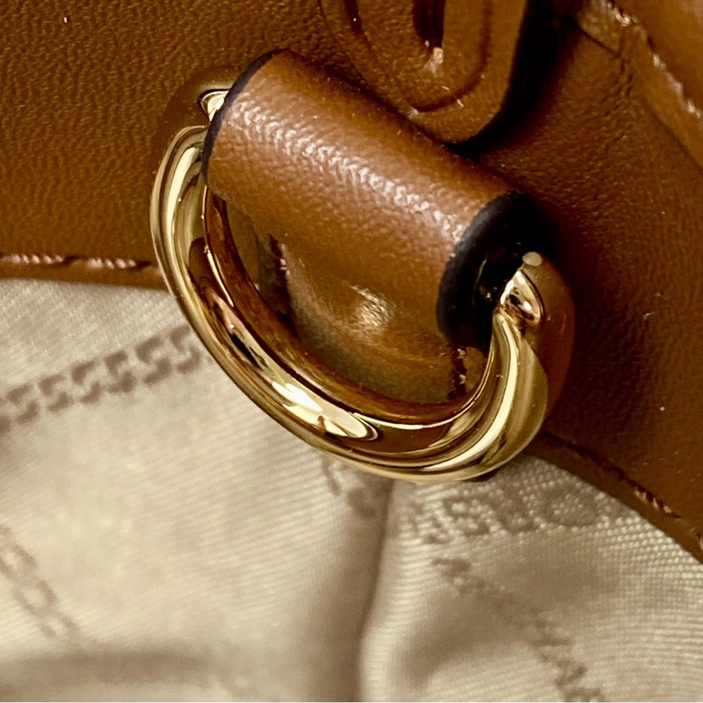 Michael Kors Tan and Cream Logo Crossbody Bag - Picture 11 of 15